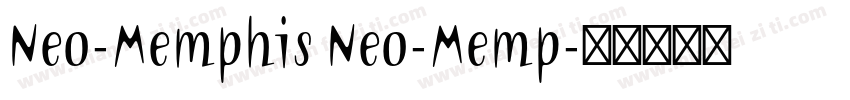 Neo-Memphis Neo-Memp字体转换